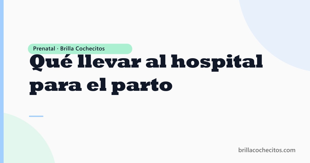 Maleta preparada para el hospital con artículos de bebé