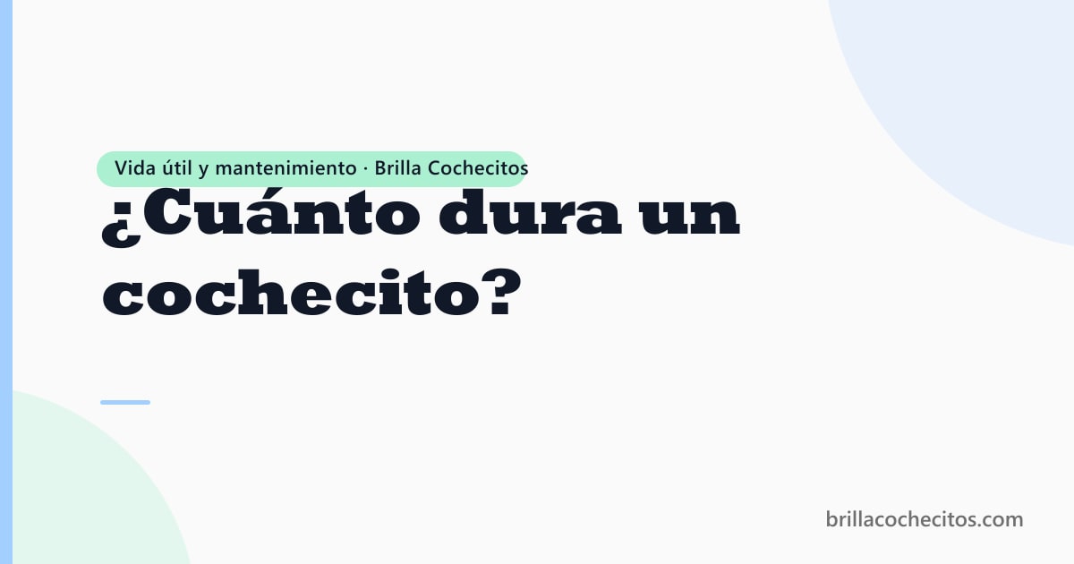 Cochecito bien mantenido — vida útil y valor de reventa